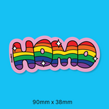 HOMO rainbow sticker