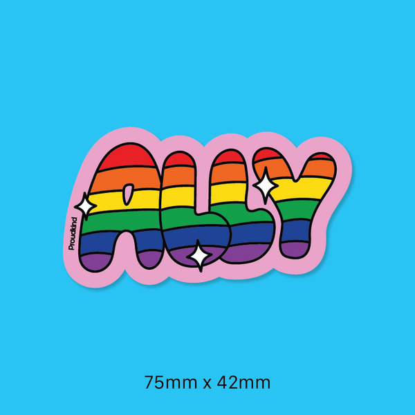 Rainbow ALLY sticker