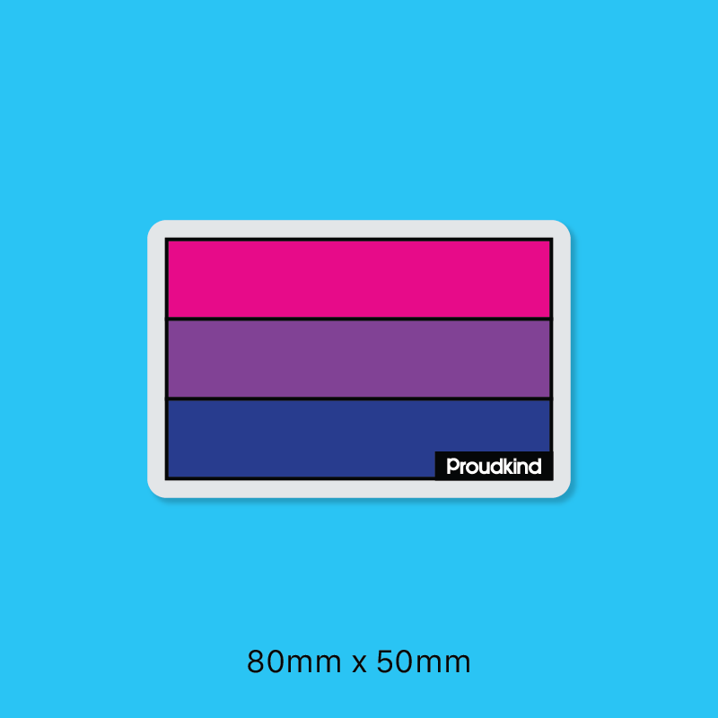 Bisexual pride flag sticker – Proudkind