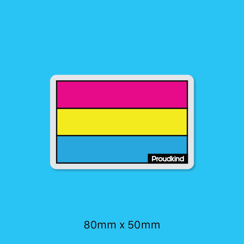 Pansexual pride flag sticker