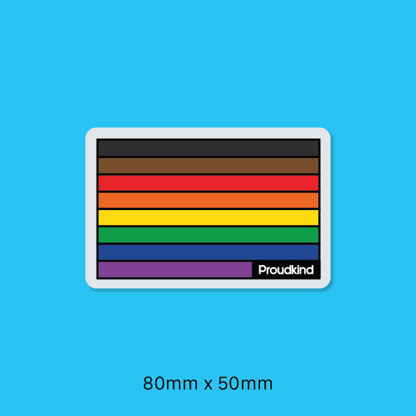 Inclusive POC pride flag sticker