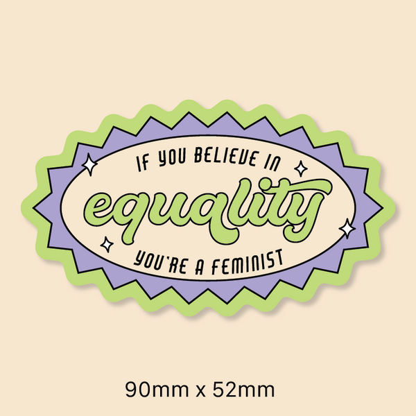 Equality feminist sticker