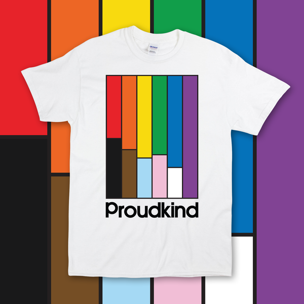 Proudkind Progress pride t-shirt