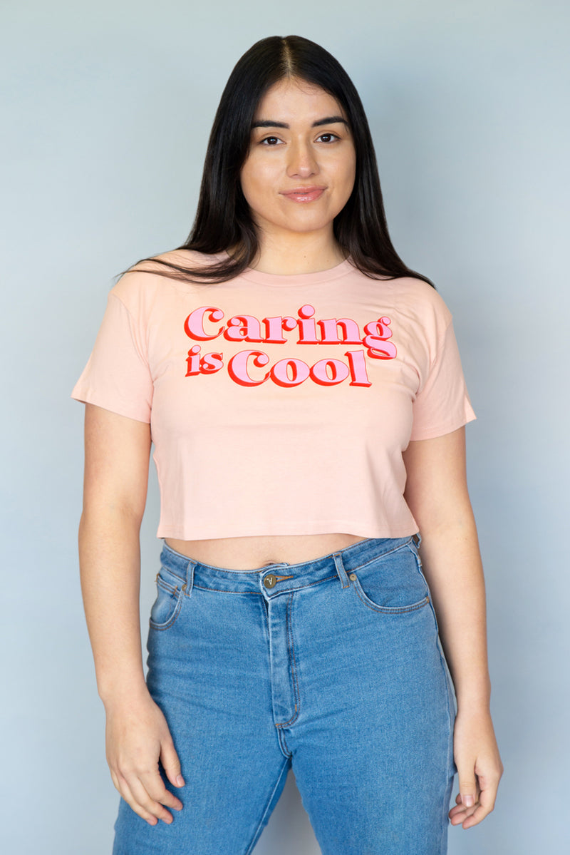 Caring is cool crop top